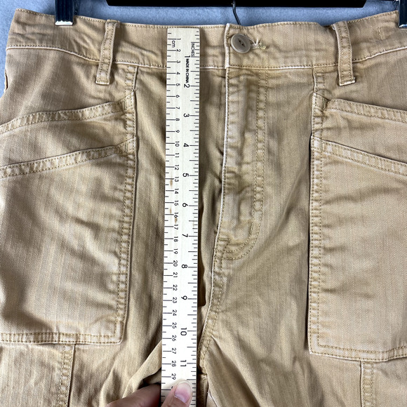 Madewell 90s Straight Cargo Pant Womens 29 Beige Garment Dyed High Waist FLAW - Picture 9 of 16